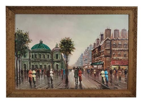 Quadro olio impressionista - quadro,