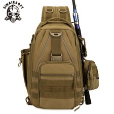 Zaino borsa a tracolla tattica outdoor pesca campeggio escursionismo petto zaino