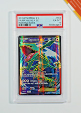 Pokemon PSA 6 Rayquaza Ex #104 Full Art XY Roaring Skies 2015 English