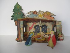 INTROVABILE PRESEPE COMPLETO CARTONE RITAGLIATO ANNI '60