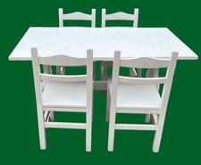 Tavolo in legno, Modello Fratino, colore Bianco. Disponibili 20 pezzi