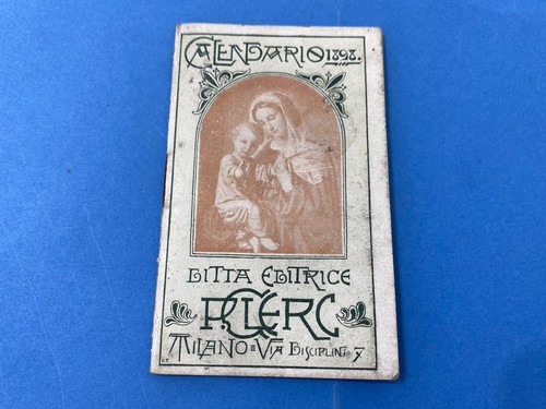 1898 calendarietto maria - 1898, b.v.maria