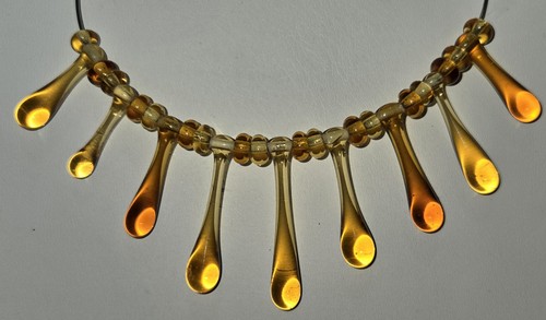 Perline goccia vetro - a,