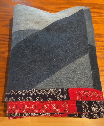 Coperta patchwork jeans denim