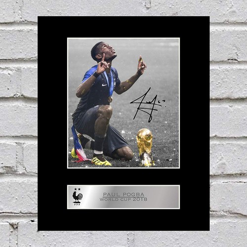 Paul pogba signed mounted - paul,