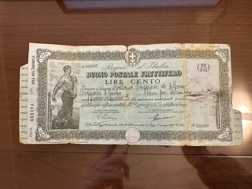 Buono postale fruttifero - postale,