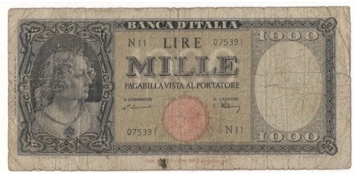 1000 lire italia - 1000, di