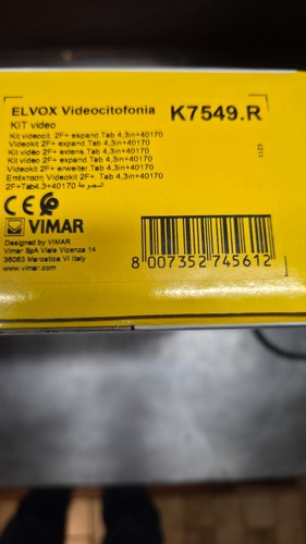 Vimar k7549 elvox - vimar,