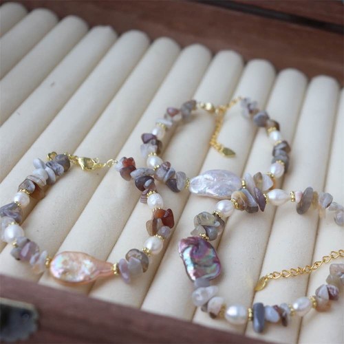 Bracciale con perla - , barocca