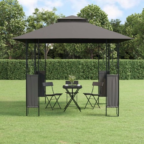 Gazebo anthracite steel frame - anthracite,