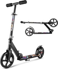 200mm/220mm Cityroller 2 Big Wheel Scooter Klappbar Höhenverstellbar bis 100 kg