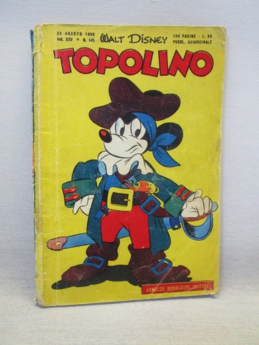 Topolino 145 del - topolino, n.
