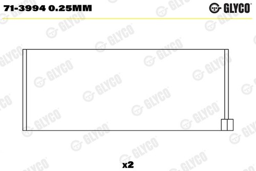 Glyco 3994 25mm big - 0.25mm, end