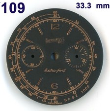 Quadrante per Eberhard Extra-Fort diametro 33,3 mm probabilmente ristampa 