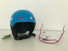 Ski Helmet UVEX 5 race- with Slalom Protection - 52-55cm - Blue/Pink