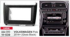 Telaio autoradio 2DIN mascherina radio pianoforte vernice compatibile con VW Polo 6C dal 2014