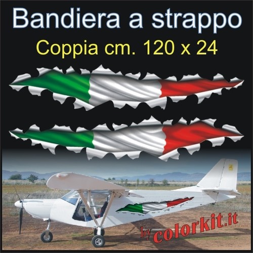 Adesivo bandiera italiana - adesivo,