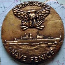 Old Italian Navy Metal Plaque