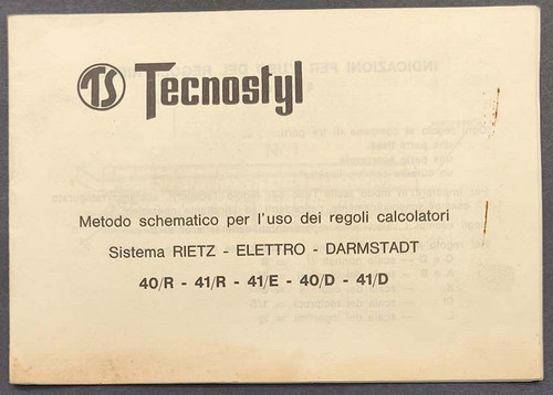 Tecnostyl manuale vintage - tecnostyl,