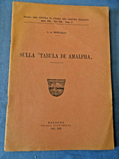 Costiera Amalfitana - Amalfi Senigallia Sulla "Tabula De Amalpha" Bologna 1935