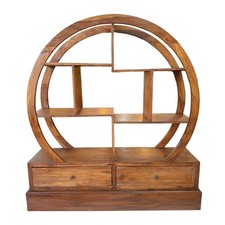 Libreria etnica rotonda espositore mobile ingresso