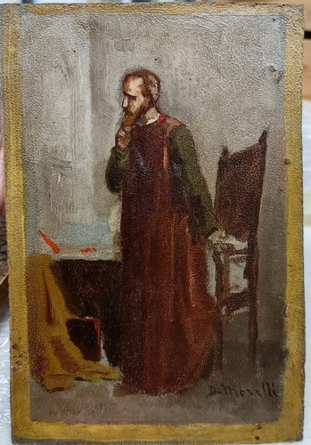 Dipinto olio cartone - su,