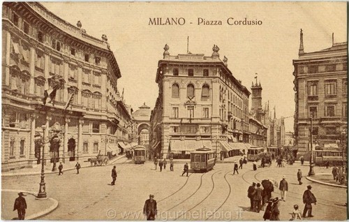 1920 milano piazza - piazza, cordusio