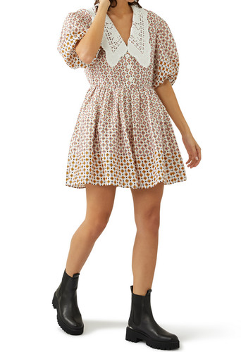 Abito corto donna multicolore