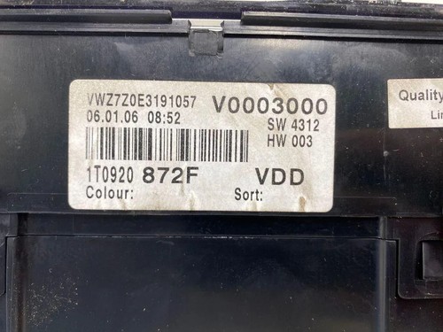 Strumentazione touran 1t1 - vw,