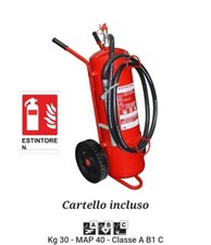 Estintore Carrellato A Polvere