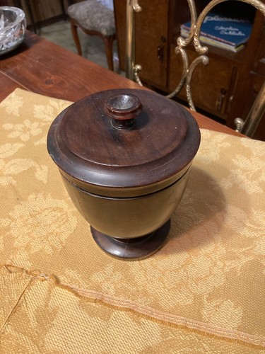 Vaso legno con coperchio - legno,