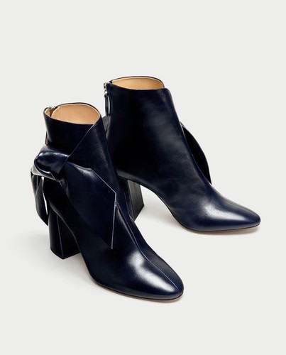 Stivaletti zara aw17 pelle - stivaletti,
