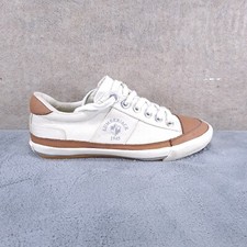 Sneakers Lumberjack Scarpe Basse Da Barca Da Donna In Pelle E Denim Tg 36 Bianco