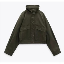Giacca Bomber Zara Donna Verde