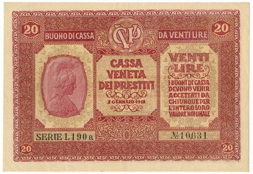 Lire cassa veneta dei - 20,
