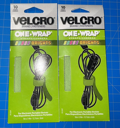 Velcro brights green - green, (10)