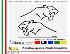 2 ADESIVI PANTERA STILIZZATA