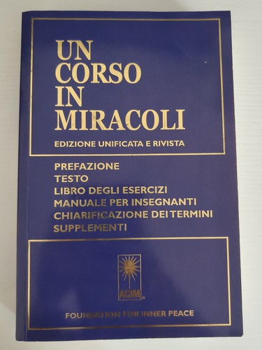 Libro corso miracoli - corso, in