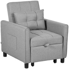 HOMCOM Poltrona Letto Singolo