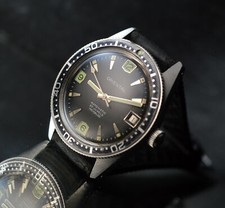 ORIENTAL RARE MEN'S VINTAGE AUTOMATIC SKIN DIVER 20 ATMOS ALL STAINLESS STEEL