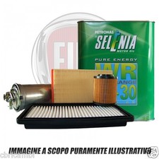 KIT TAGLIANDO 4 LT OLIO 5W30+4 FILTRI FIAT NEW PANDA (312) 1.3 MULTIJET 80 95 CV