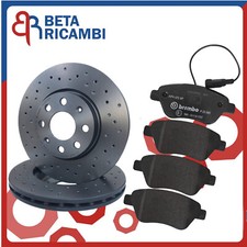 Dischi Freno Forati Pastiglie Fiat Grande punto Evo Sportivi Brembo Diametro 257
