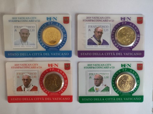 Stamp coin card vaticano - 4,