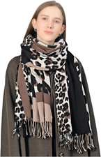 Sciarpa Leopardata Donna Con