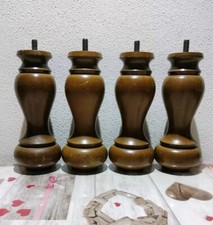 Set 4 piedini in legno per divano mobili tavoli armadi letto di vintage piedino