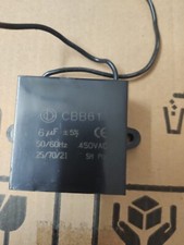 5 CONDENSATORI QUADRATI DI AVVIAMENTO MOTORE 6uF 450V ac CBB61 CLIMA VENTILATORE