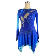 Abito pattinaggio figura blu