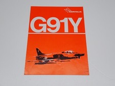 AEREO AERITALIA G 91 Y DEPLIANT BROCHURE PROSPEKT  (H7bis)