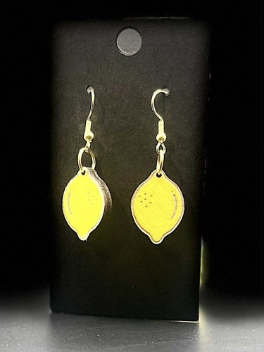 Orecchini limone giallo - orecchini,