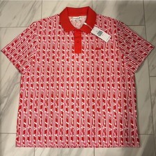 Polo uomo Lacoste all over rosa rosso bianco 145€ nuova